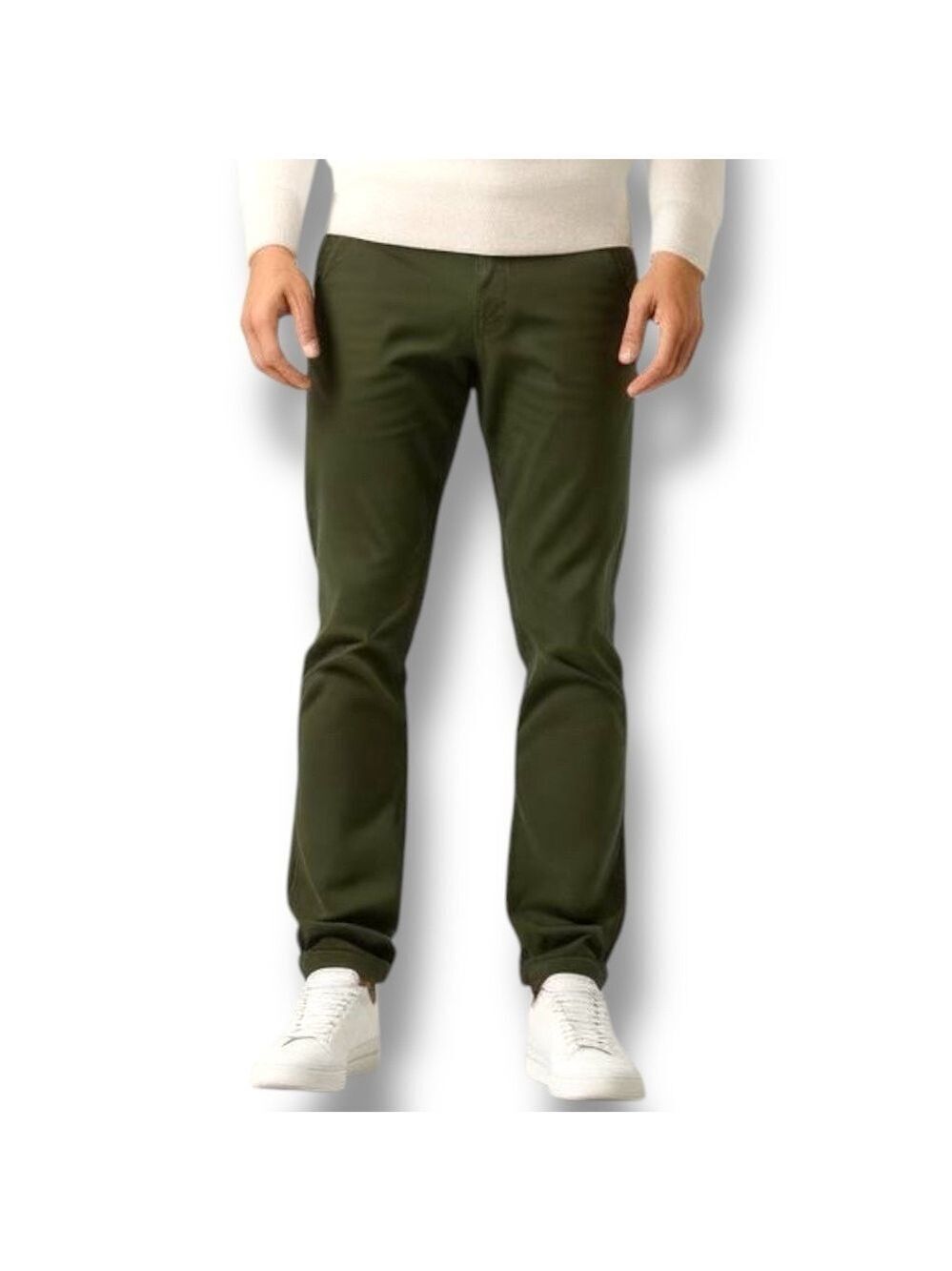 GOODFELLOW & CO Men's Paris Green Athletic-Fit Hennepin Chino Pants SZ 33